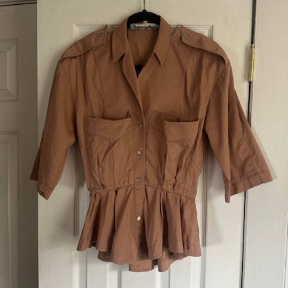 RARE Thierry Mugler Vintage Peplum Top